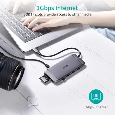 Choetech 9 In 1 Usb C Hub - Silver